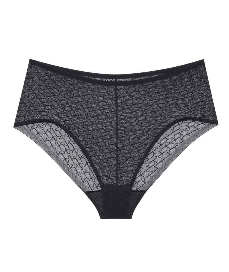Triumph Signature Sheer Maxi Brief - Black Knickers