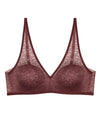 Triumph Signature Sheer Padded Wire-free Bra - Decadent Chocolate Bras