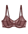 Triumph Signature Sheer Underwired Minimiser Bra - Decadent Chocolate Bras