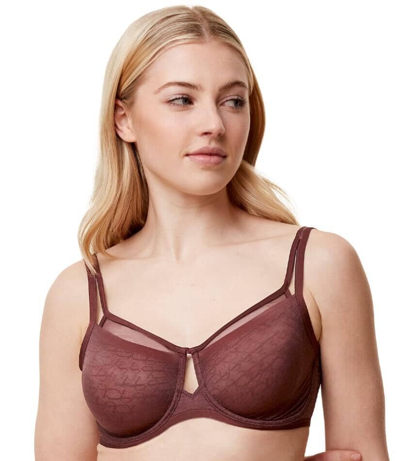 Triumph Signature Sheer Underwired Minimiser Bra - Decadent Chocolate Bras 