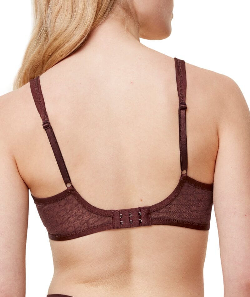 Triumph Signature Sheer Underwired Minimiser Bra - Decadent Chocolate Bras
