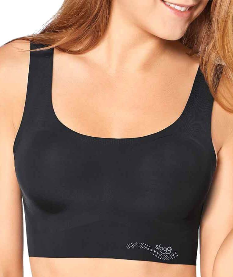 øretelefon Gemme Anerkendelse Sloggi ZERO Feel Wire-free Top - Black - Curvy Bras