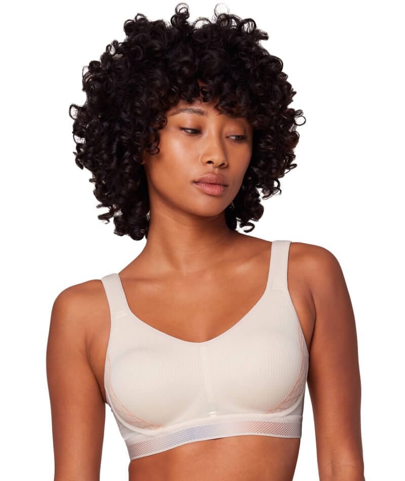 Triumph Triaction Cardio Flow Wire-free Sports Bra - Fresh Powder - Curvy  Bras