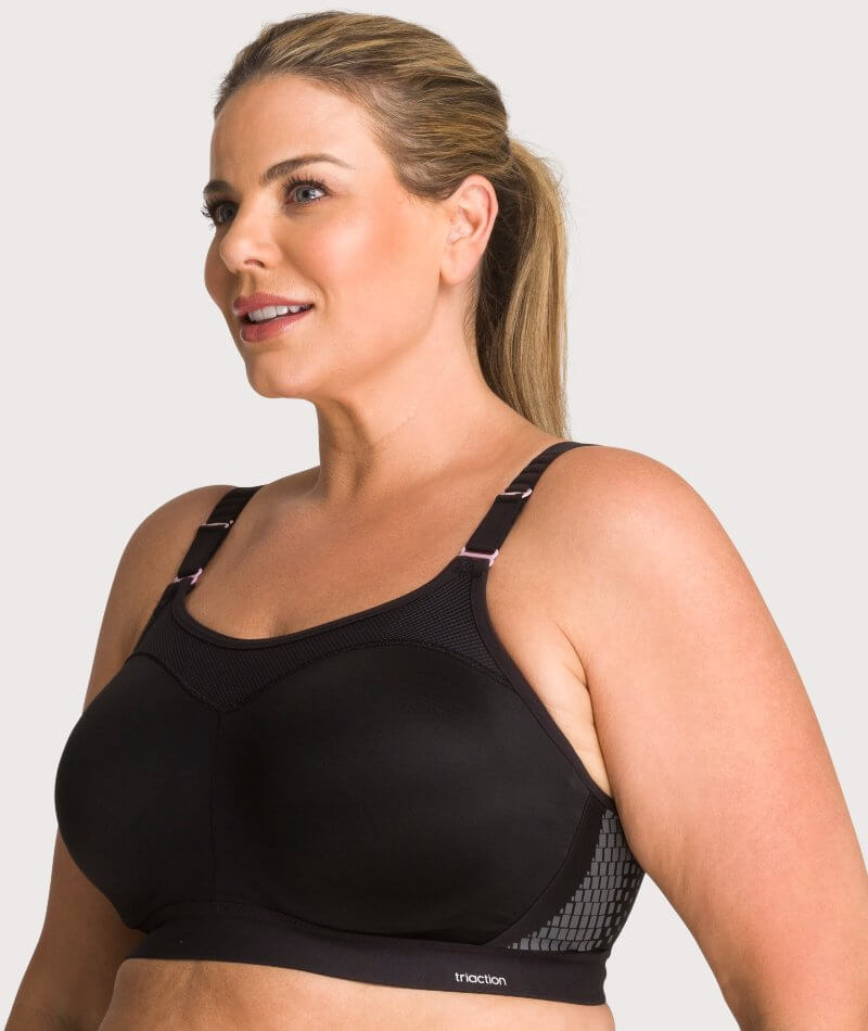 Buy Triumph Triaction 64 Wireless Non Padded Comfortable Support Bra -  Black at Rs.949 online