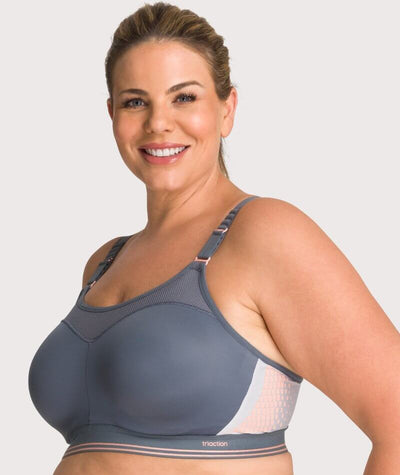 Triumph Triaction Control Lite Minimiser Sports Bra - Grey Bras