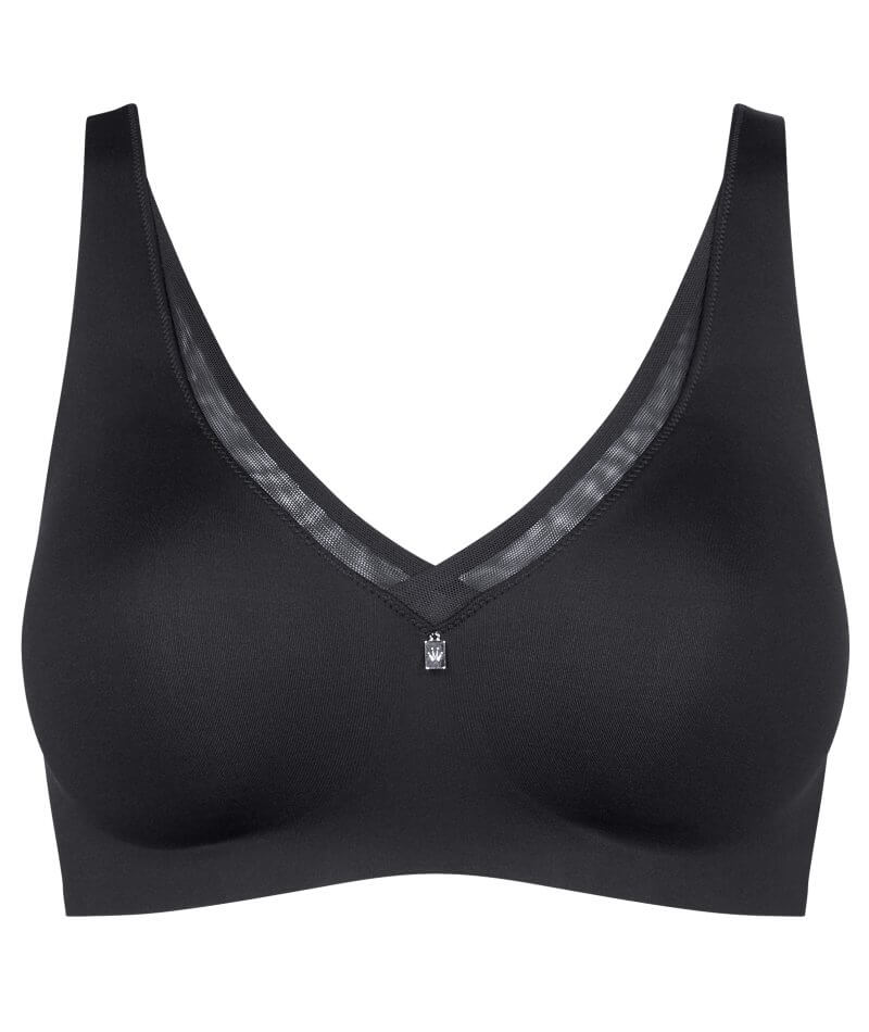 Triumph Body Make-up Smooth Wire-free Padded Bra - Black - Curvy Bras