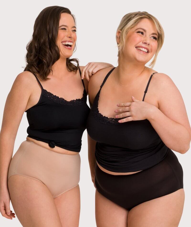 Underbliss Invisibliss No Show Seamless Full Brief - Nude - Curvy Bras