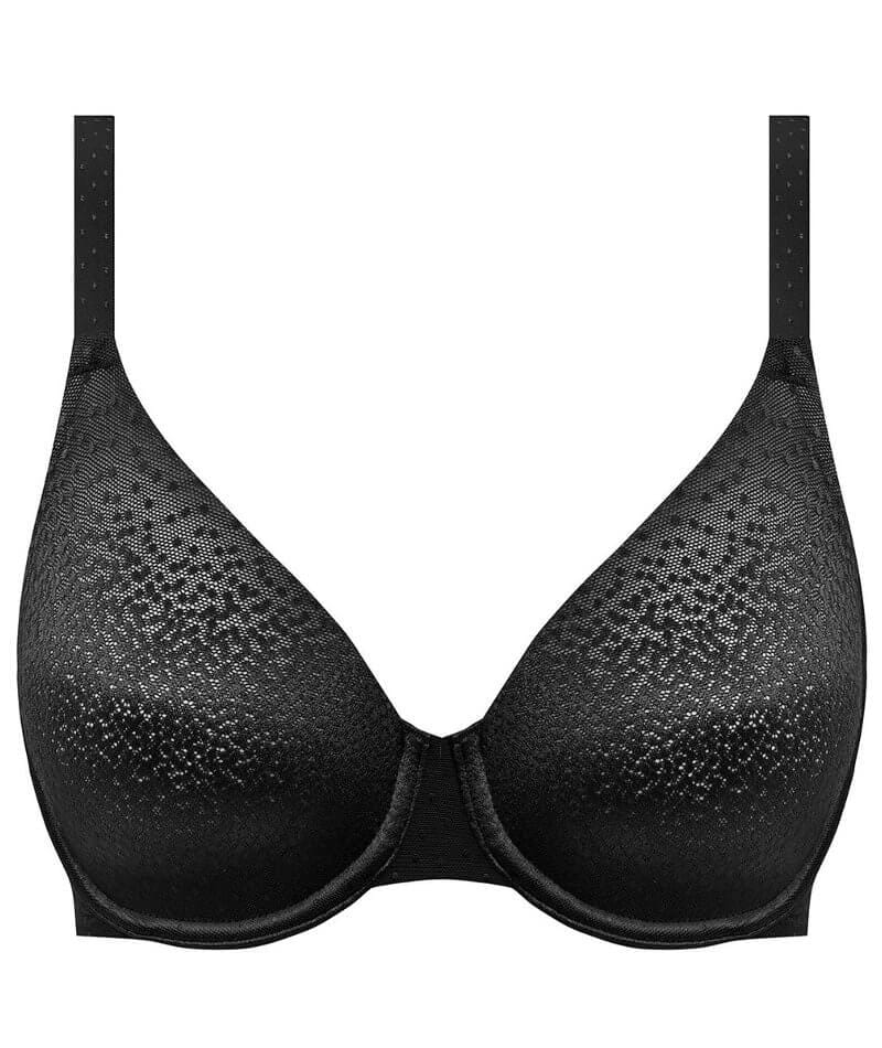 Wacoal Back Appeal Underwired Bra - Black - Curvy Bras