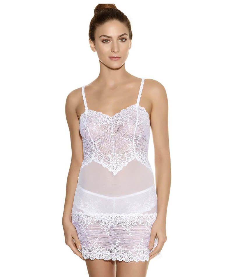 Wacoal Embrace Lace Chemise - Delicious White Babydoll / Chemise