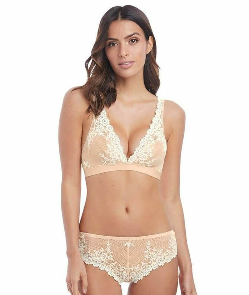 Wacoal Embrace Lace Tanga - Naturally Nude / Ivory Knickers